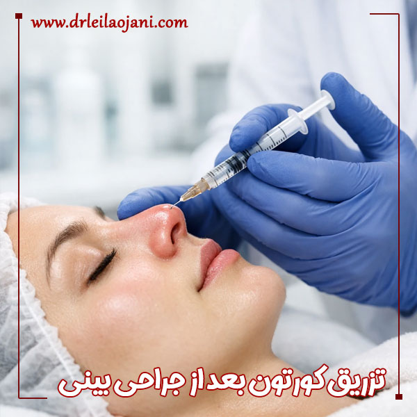 تزریق کورتون بعد از جراحی بینی + دکتر لیلا اوجانی