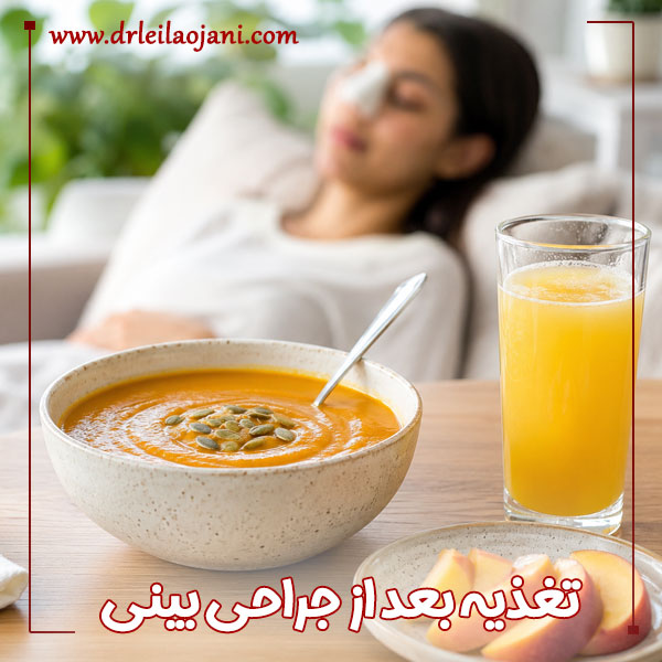 تغذیه بعد از جراحی بینی + دکتر لیلا اوجانی