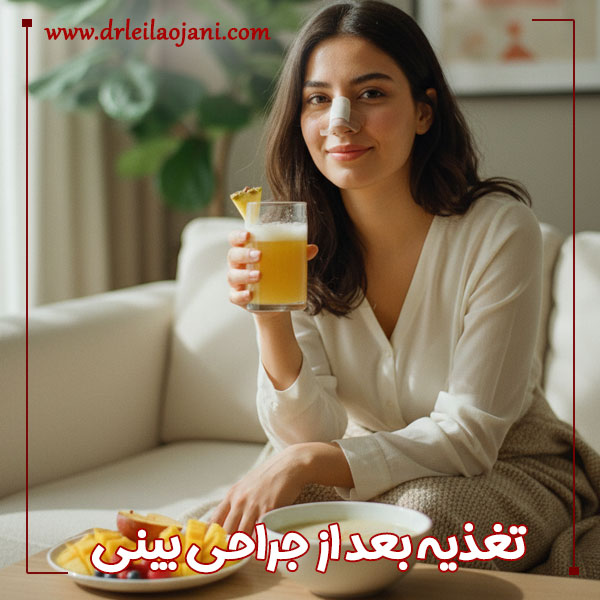 تغذیه بعد از جراحی بینی + دکتر لیلا اوجانی