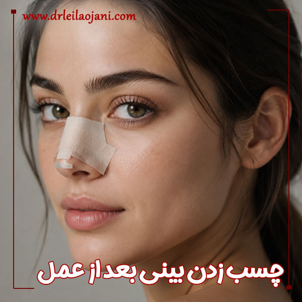 چسب زدن بینی بعد از عمل + دکتر لیلا اوجانی 